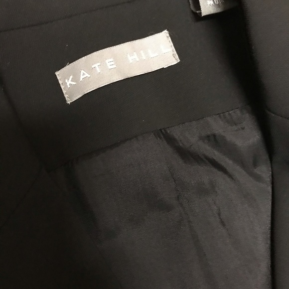 Classic three button Kate Hill black pant suit - Picture 2 of 5